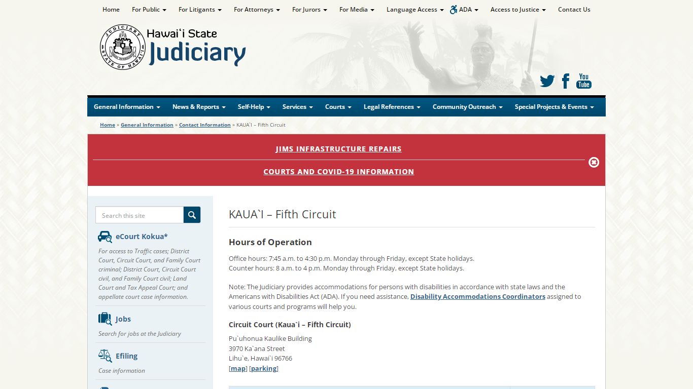 Judiciary | KAUA`I – Fifth Circuit