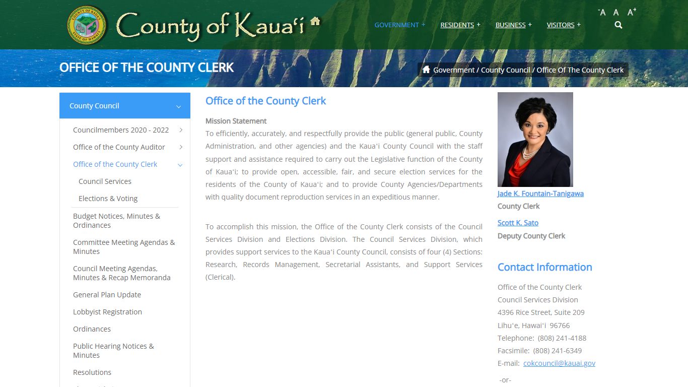 Office of the County Clerk - Kauai.gov